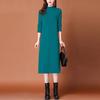 Long Sweater Women's Knee-length Autumn and Winter Dress Women's Loose Knitted Sweater Dress Pullover