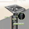  Shower Floor Drain Stainless Steel Floor Strainer  Drainer Bathroom Shower Strainer Filter With Removable Cover