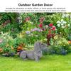 Synthetic Resin Dog Shaped Desktop Ornament Outdoor Yard Animal Statue  Courtyard Holiday Layout