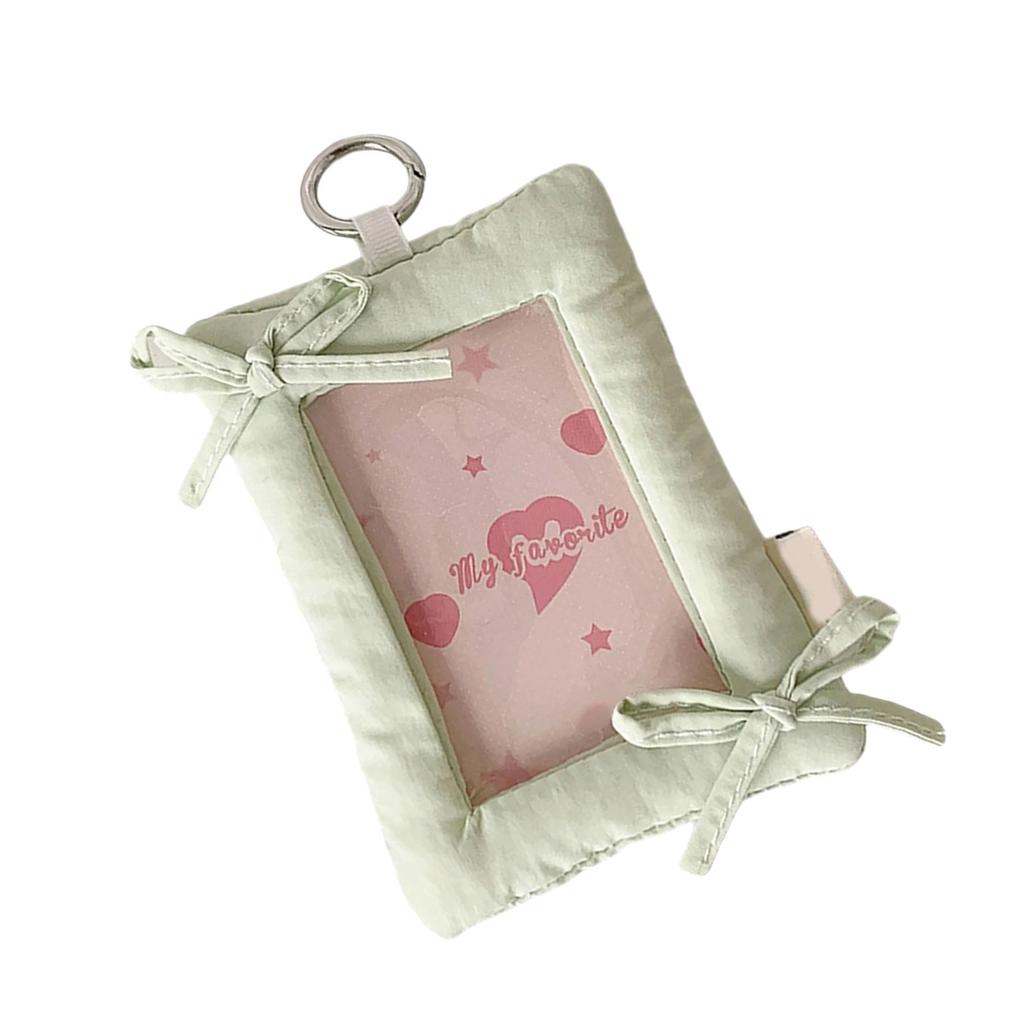 Cartoon Photocard Holder Kpop Photo Card Holder with Keychain ID Card Holder Pendant Keychain Student Card Sleeves