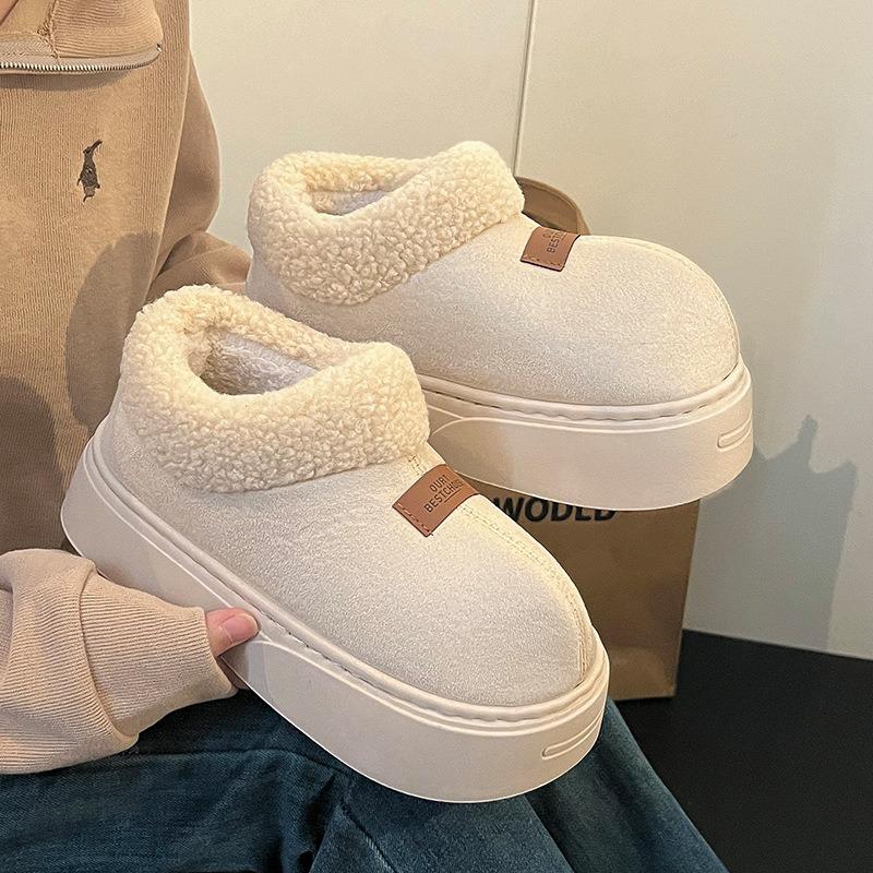 Astro Boy big head shoe bag and cotton slippers women's winter warm home thick sole outer wear home all-inclusive cotton shoes winter