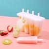 4 Zellen Eis am Stiel Form DIY Eismaschine Hausgemachte Eisbox Sommer Kinder Eis-Lolly Form Eiswürfelbehälter Küchenhelfer