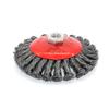 4pcs Angle Grinder Rotary Knot Flat Wire Wheel Brush Rust Removal Deburring Tool