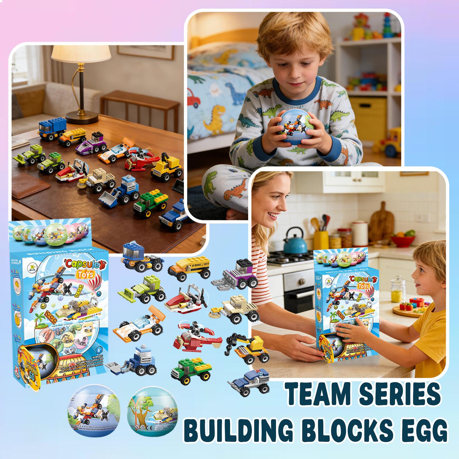 

12 штук Великодні коробки для яєць Автомобіль Будівництво З Вечірковими Подарунками Для Дітей Великодні Класна Нагорода, Класний Обмін Подарунками Шкільні Винагороди Капсули-Сюрпризи One Size синій