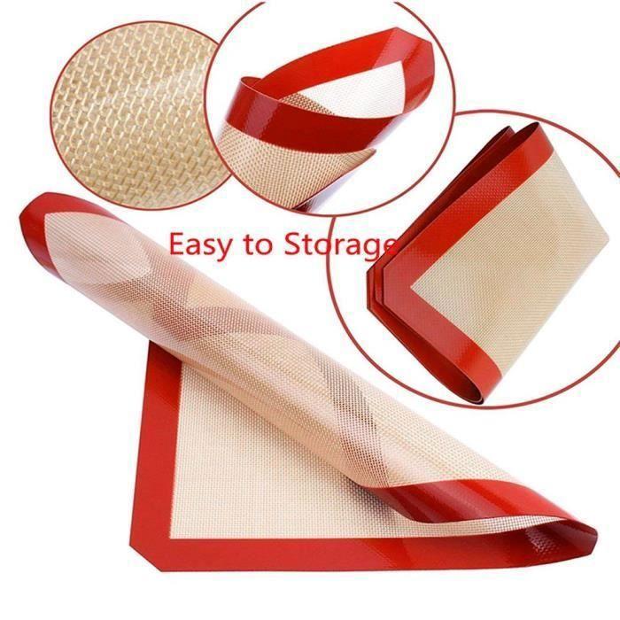 Tapis de cuisson - ARTELYS - 40x30 cm - 2 pièces - Anti-adhérent - Réutilisable 5000 utilisations
