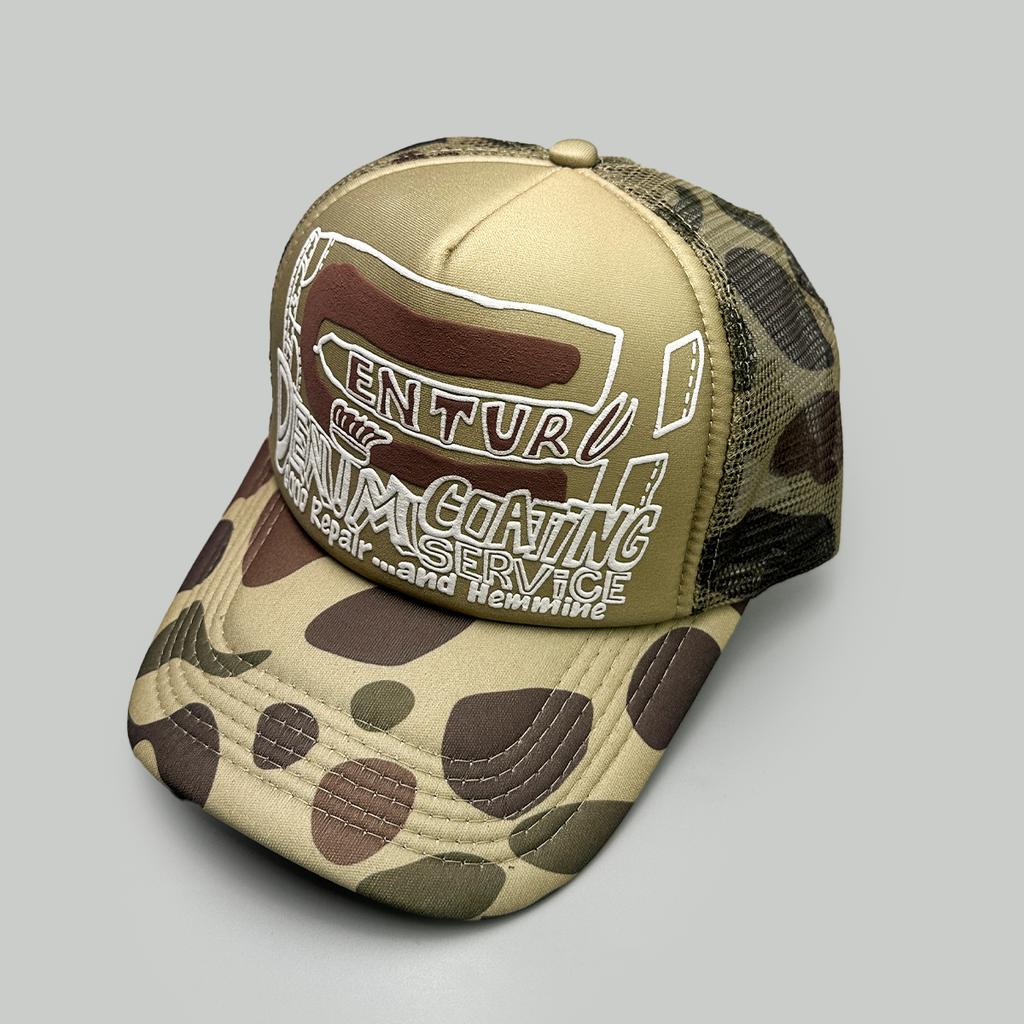 Amerikanischer Stil 3D-gedruckte Buchstaben Baseballkappen Neu Unisex Sonnenschutz Persönlich Atmungsaktiv Farbblock Vielseitig Netz Trucker Caps