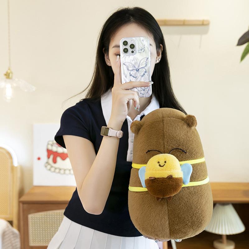Best Friend Bee Kapibara Capybara Plush Toy Throw Pillow Cute Doll Turtle Backpack Direct Sales