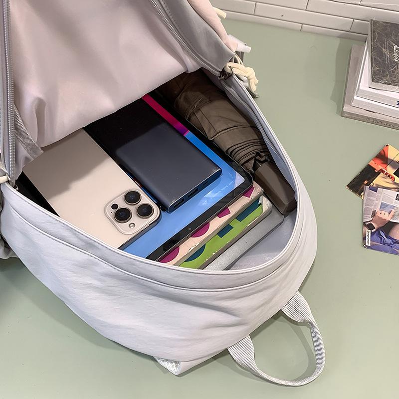 Large Capacity Casual Student Backpack Backpack for Class Junior High School Student Schoolbag Female