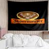 1pz Jager-meister Bevanda Spiritosa Asciugatura Rapida Arazzo, Arazzo dal Design Unico, Adatto per Camera da Letto, Soggiorno, Sala Giochi, Scaldacuore Regali di Festa