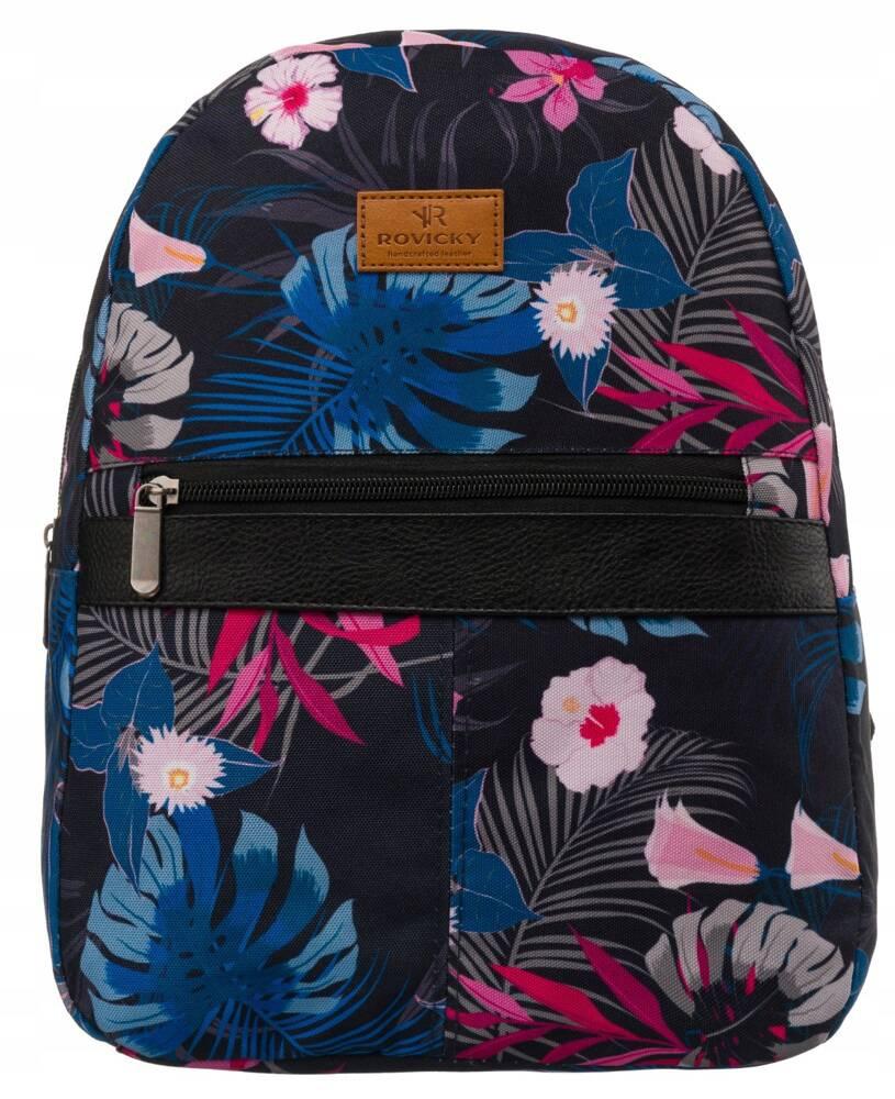 Patterned, urban women's backpack - Rovicky