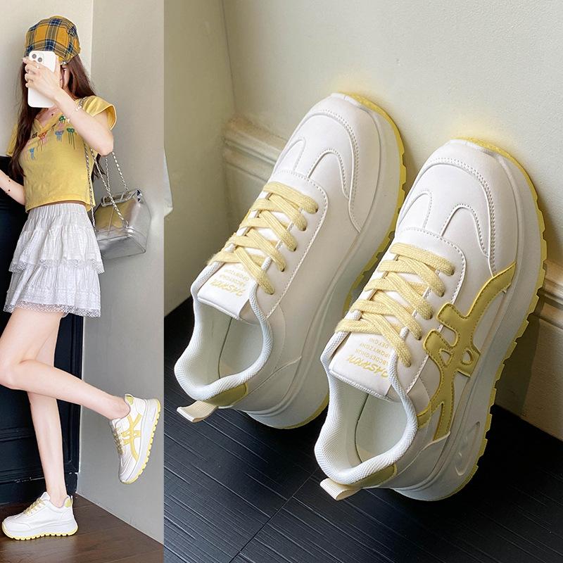 ins new Forrest Gump shoes for women's summer student sports breathable casual shoes with higher thick soles