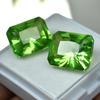 Natural GREEN Peridot 16.50 Ct CERTIFIED Emerald Cut Loose Gemstone BA-6006