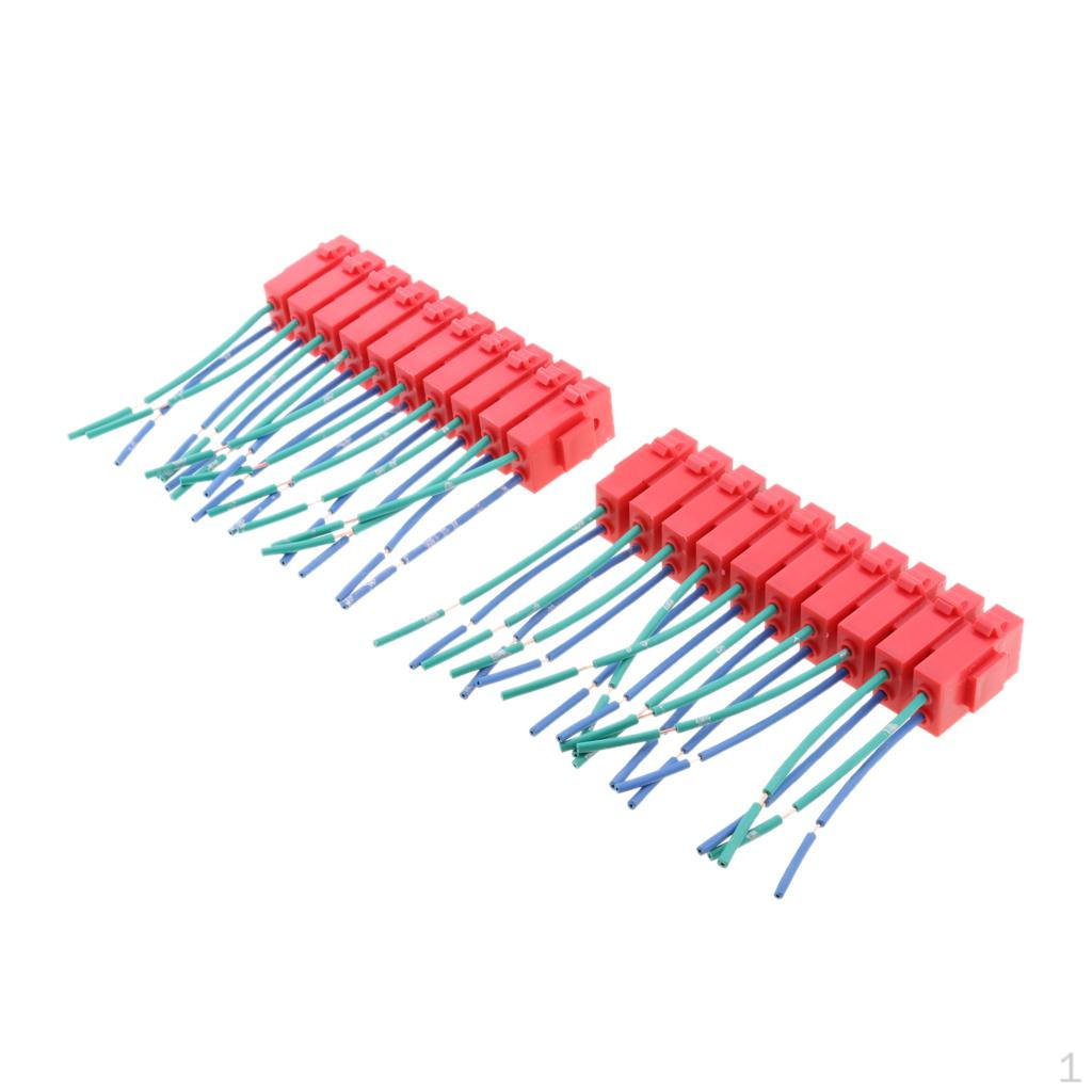 20 Pieces Car ATC Holder Block Inline Harness Waterproof