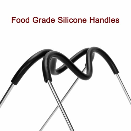 Steamer Rack with Trivet and Handle, Compatible with Instant Pot Accessories (6-Quart, 8-Quart), Pressure Cooker Trivet, Wire Steam Rack, Perfect for