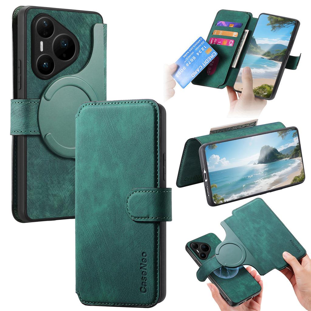 For Huawei Pura 80 Pro Magnetic Case CASENEO Detachable Leather Phone Wallet Cover