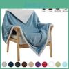 Ultra Soft Sherpa Flannel Fleece Blanket Plush Warm Thickened Bed Comfort