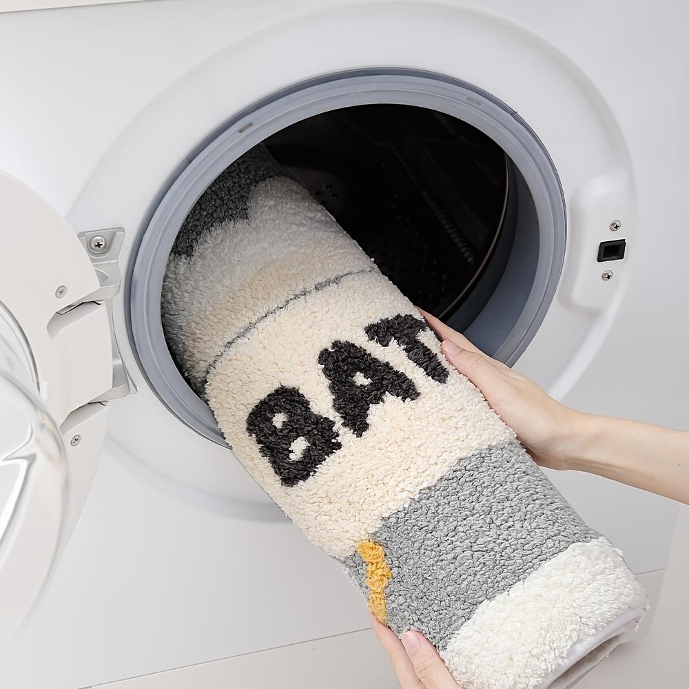 1pc Dajiang Bathroom Mat - Non-Slip, Absorbent, Machine Washable Polyester Floor Mat with Toilet Design,Perfect for Bathroom,Kitchen, and Laundry Room