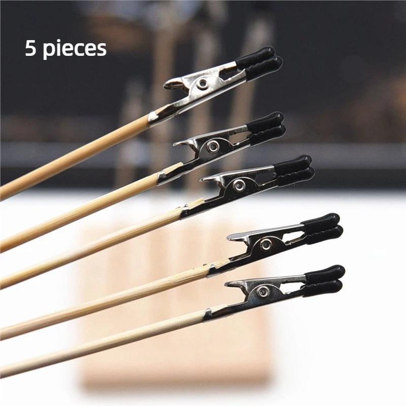 5/10Pcs Airbrush Model Part Diy Accessories Wood And Metal Painting Stand Alligator Clip Stick Modeling Tool