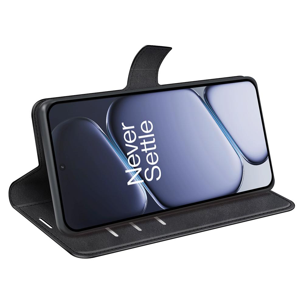 For OnePlus Ace 6 5G Stand Case Anti-Scratch Calf Texture Leather Phone Cover