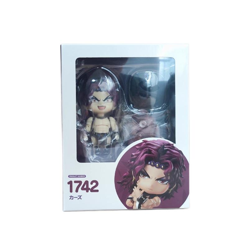 10cm Kars Jojo'S Bizarre Adventure Battle Tendency Q Style Face Swapable Boxed #1742 Anime Action Figurine Collectible Model