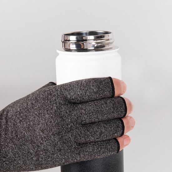 Compression Arthritis Gloves Women Men Stretchy Hand Compression Wrap Fingerless Fitness Gloves for Hand Pain Relief Osteoarthritis Typing Driving