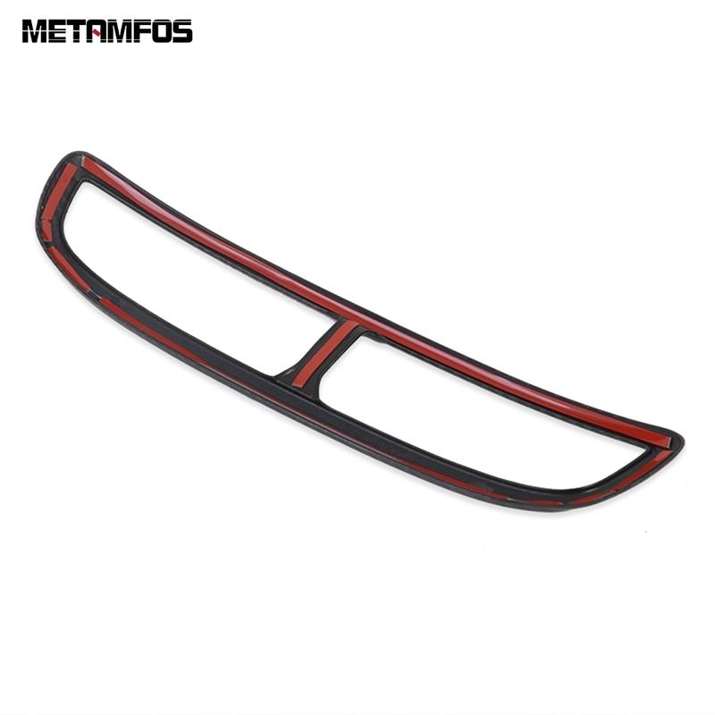 Center Console Air Condition AC Vent Outlet Cover Trim Sticker For Hyundai Tucson   Carbon Fiber Interior Accessories