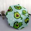 1pc Avocado Cats Automatic Open/Close Umbrella with One Touch Button,, Windproof Design   Lightweight Portable Umbrella for Women & Men6052