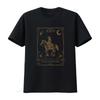 Halloween Cowgirl Tarot Card T Shirt Skeleton Horse Rodeo Design For Country Girls Vintage Fashion Stretched Casual