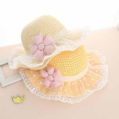 Summer Sun Hat Sun Protection Cool Hat Summer Cute Beach Princess Children's Thin Straw Hat