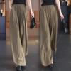 Women's Oversized Wide-Leg Drape Culottes – Spring/Summer Casual Lazy Pants