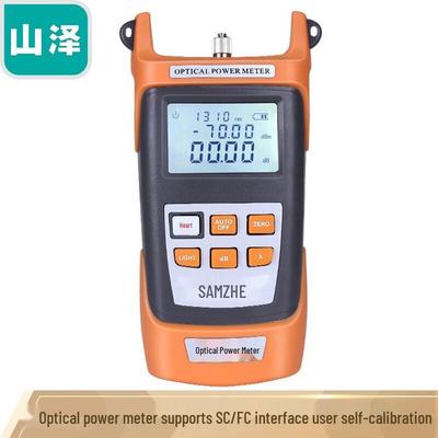 High-Precision Fiber Optic Power Meter with Red Light Source