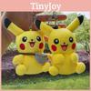 Plush Endearing Pikachu Backpack With Keychain Cartoon Character Toy Ideal For Gifts