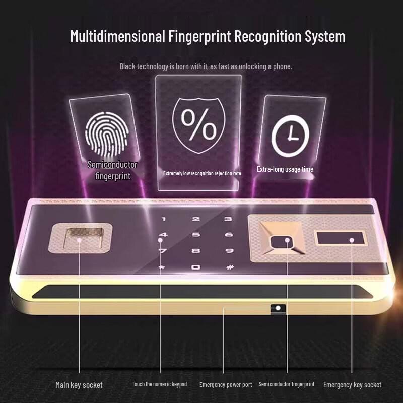 QNN 150cm Smart Double Door Fingerprint Safe