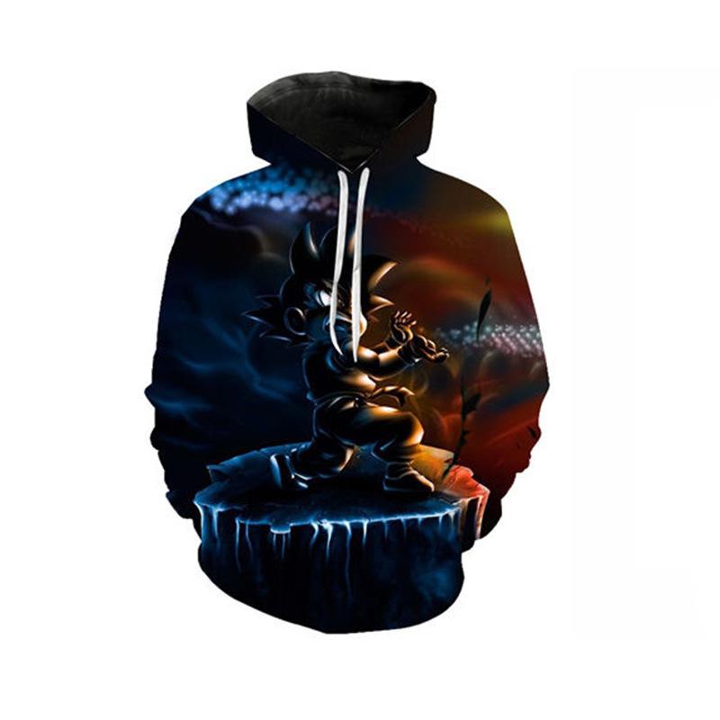 

Dragon Ball Men s Super 3D Digital Printing Hoodie Sports Sweatshirt Youth Popular Casual Loose Type XL