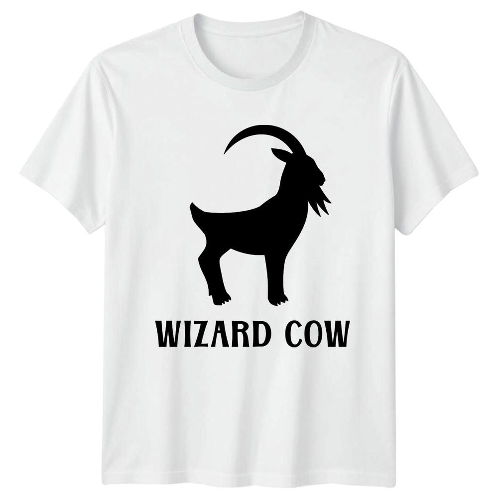 Wizard Cow Animal Humor Unisexs TShirt Unisexs Tee Graphic Unisex Top S
