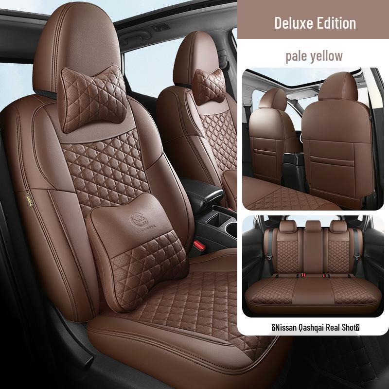 Five-Seat Qashqai Full Leather SUV Cushion: All-Season, Full Surround Seat Cover.