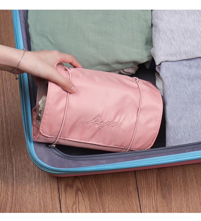 4-in-1 Detachable Makeup Bag: Multifunctional, Foldable, Minimalist Travel Cosmetic & Toiletry Organizer for Women