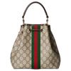 Gucci Ophidia Monogram Coated Canvas Bucket Bag Women handbags Brown 841313-FAE0K-9853
