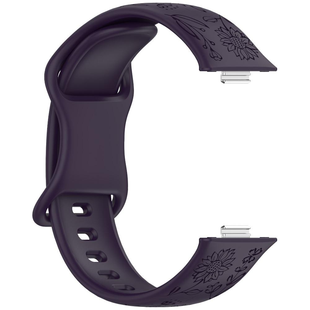 Silicone Engraved Women Strap For Huawei Fit5 5Pro Band Replacement Wristband for Huawei Fit4 4Pro 3 Bracelet Band Accessories