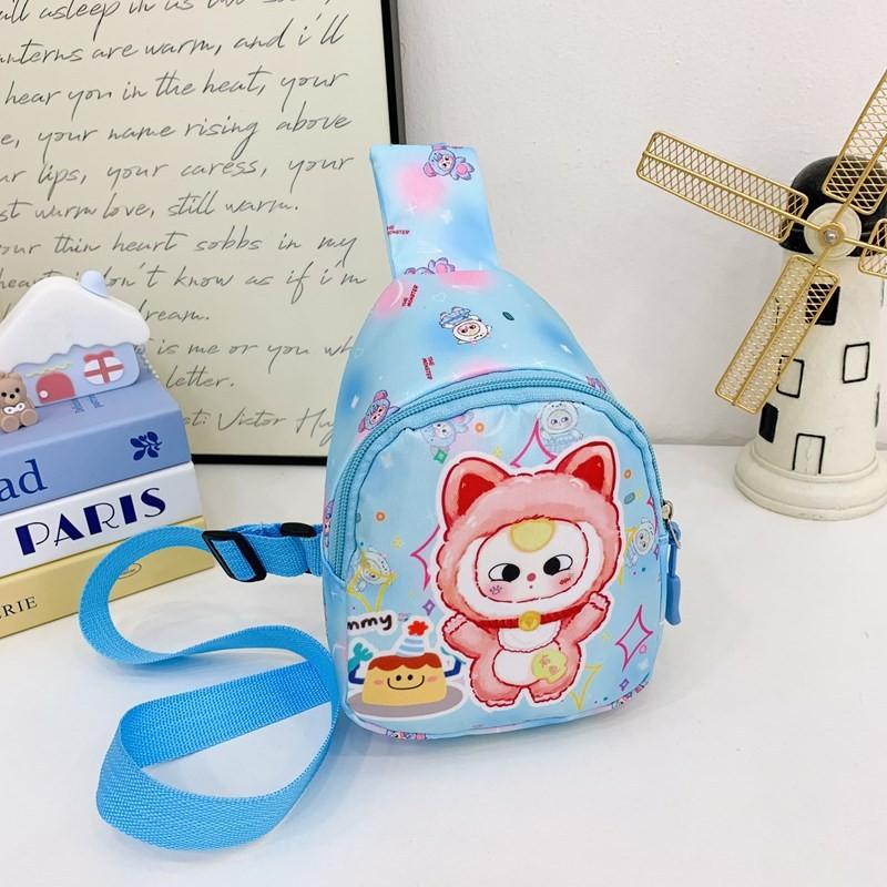 Toddler Baby Three Cartoon Crossbody Bag Pattern Breathable Fabric Outings Daily