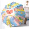 1pc Heart Butterfly Automatic Open/Close Umbrella, Portable Folding Umbrella for Travel, Themed Events017