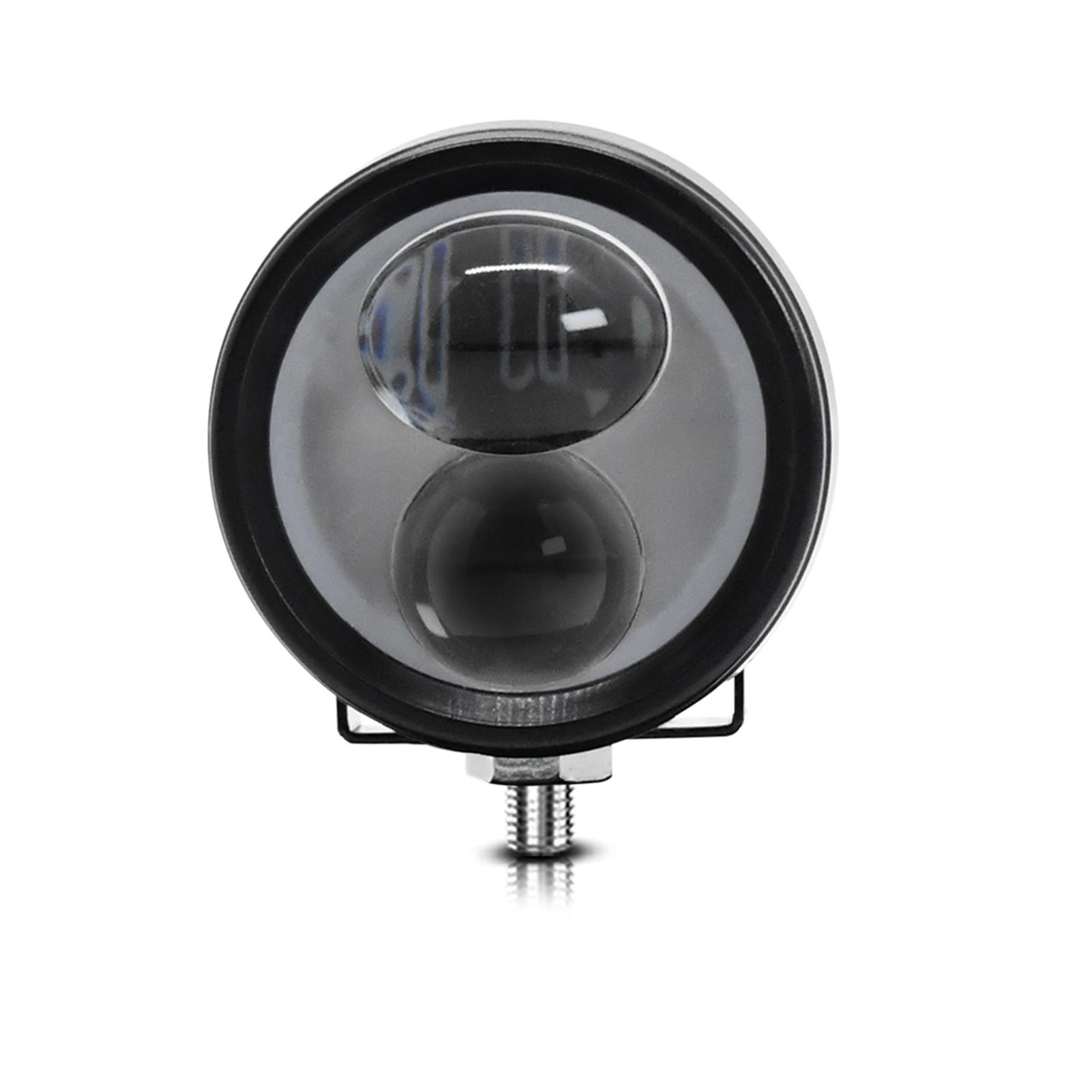 

Светодиодные фары дальнего света, 60W 6000LM Мотоциклетные противотуманные фары Водонепроницаемые круглые светодиодные прожекторы для 1 Pack чёрный