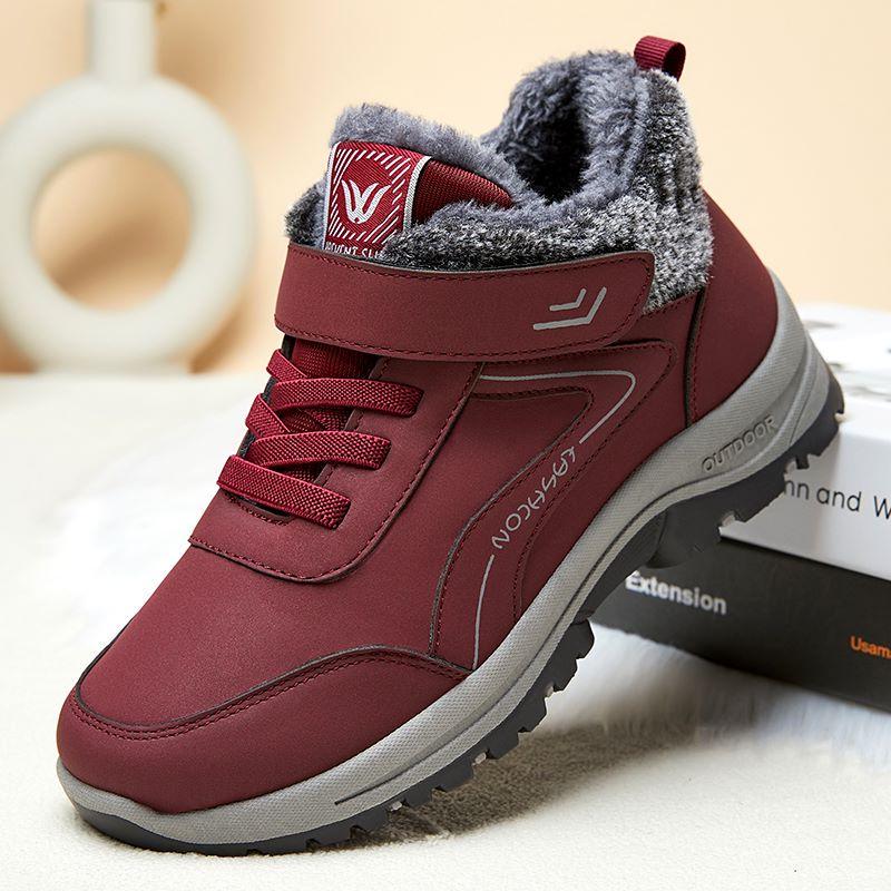 Winter Ankle Boots For Women Boots Luxury Brand Designer Waterproof Snow Hiking Shoes Outdoor Short Boots Mom Cotton Shoes