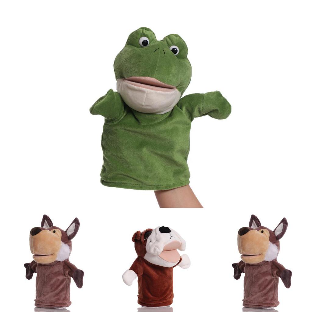 Entzückbare Plüschtier-Handpuppe für Kinder mit interaktivem beweglichem Mund und weicher Textur