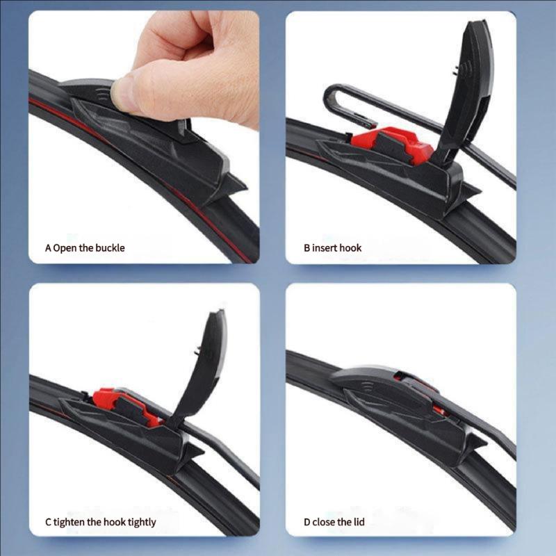 Windscreen Front Wiper Blades Car Windshield Wipers Replacement Parts Mute Wipers Universal Automotive Accessories