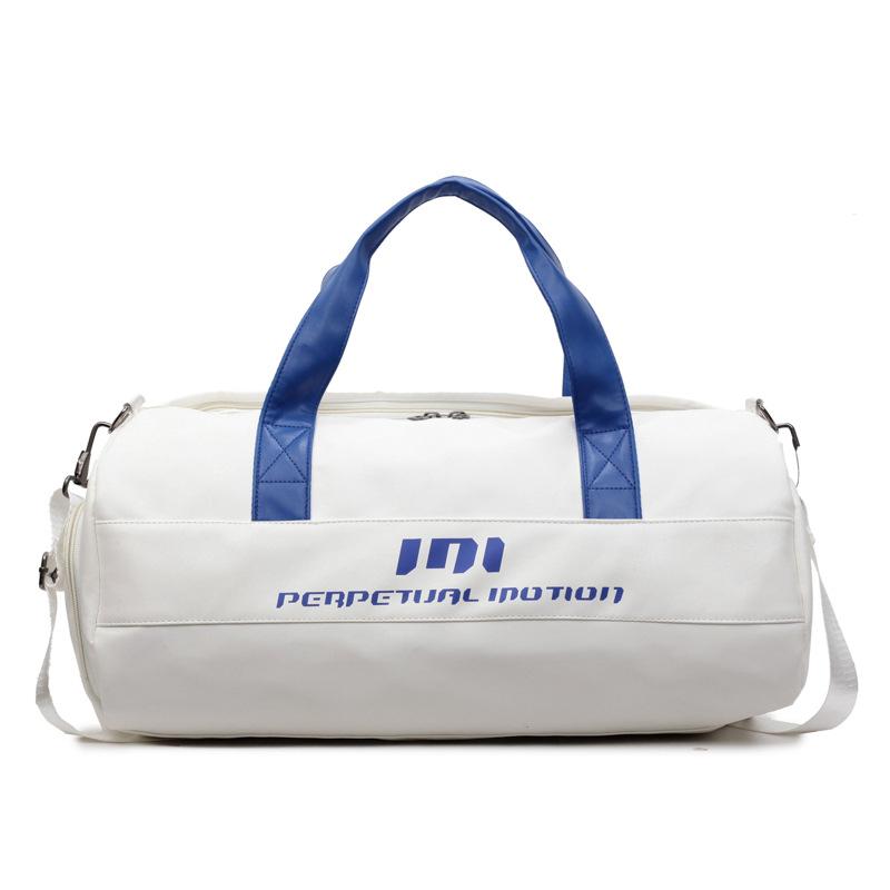 Sport Duffel Bag with Multiple Compartments Large Capacity Gym Travel Weekender Bag белый