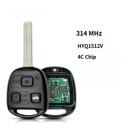 Remote Control Key For Lexus IS300 GS300 GS430 1998-2005/ 314Mhz /4C Chip /3 Buttons/ HYQ1512V