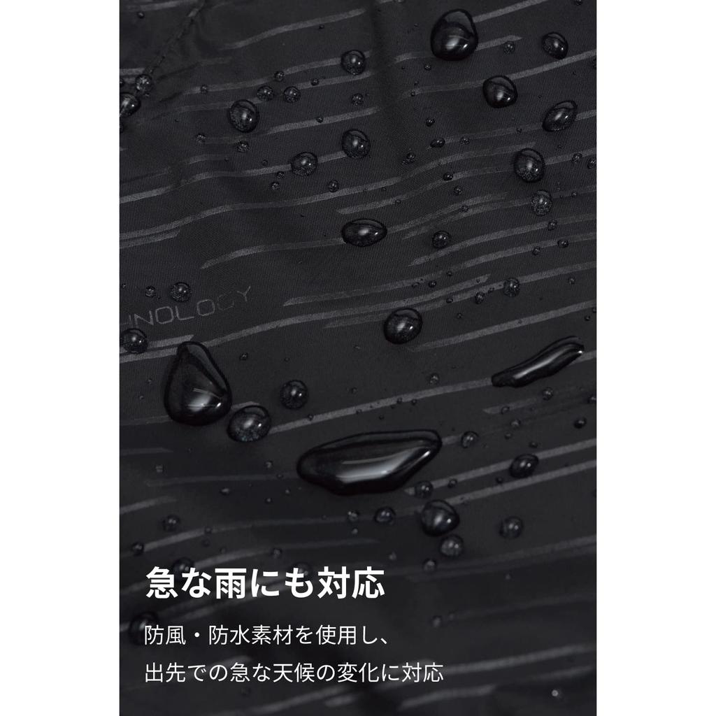 RS TAICHI RS TAICHI Lightweight Compact Storage Bag Included Waterproof Inner Jacket RSU264 BLACK L