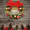 Elegant 30CM With Bow Artificial Pine Door Hanging Rattan Ornament Christmas Wreath Pendant Garland