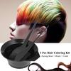 3 Pcs Hair Coloring Kit Dyeing Bowl Brush Double Sided Coloring Comb Hairdressing Dyeing Tool